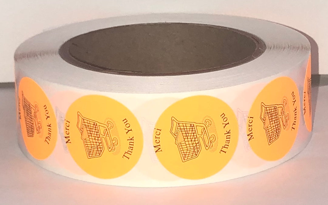 etiquettes-rive-sud,Étiquettes alimentaires couleur 1.25" X 1.25" pré-imprimées