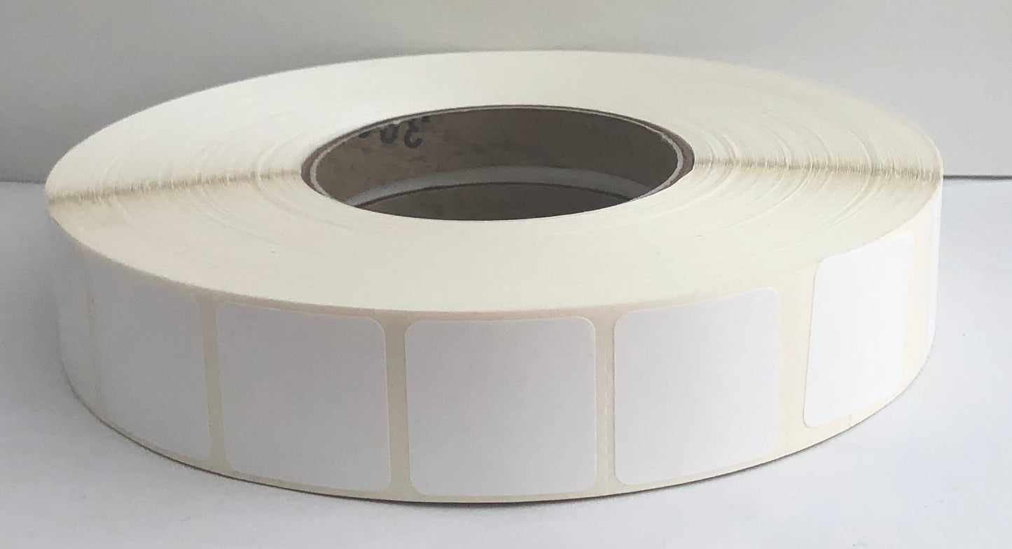 etiquettes-rive-sud,Étiquettes 1.25" X 1.25" transfert thermique en rouleau sur core 3"