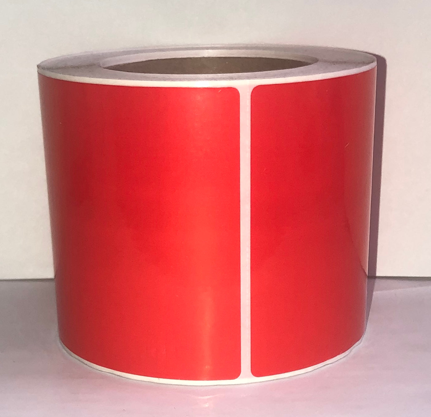 etiquettes-rive-sud,Étiquettes couleur 4.00" X 4.00" polypro transfert thermique en rouleau sur core 3"
