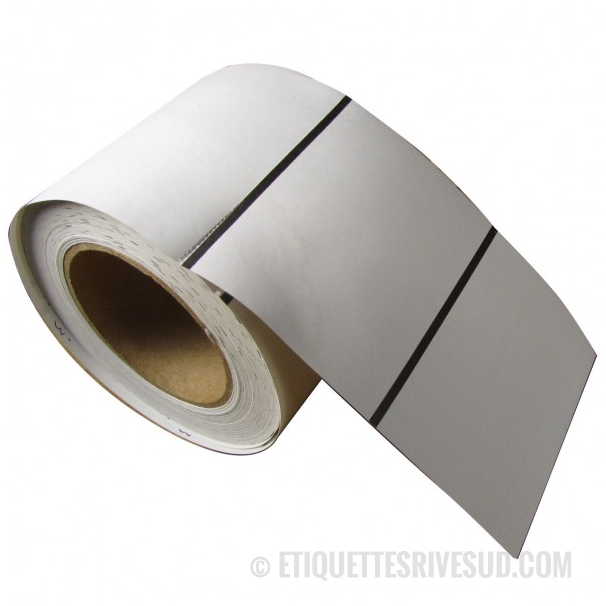 etiquettes-rive-sud,Étiquettes 4.00'' x 6.00'' vmax avec bande noire à l'endos