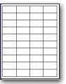 L-40 - 40 per sheet (1" x 2") - Etiquettes Quebec