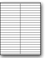 L-42 - 42 per sheet (4.25" x .5") - Etiquettes Quebec