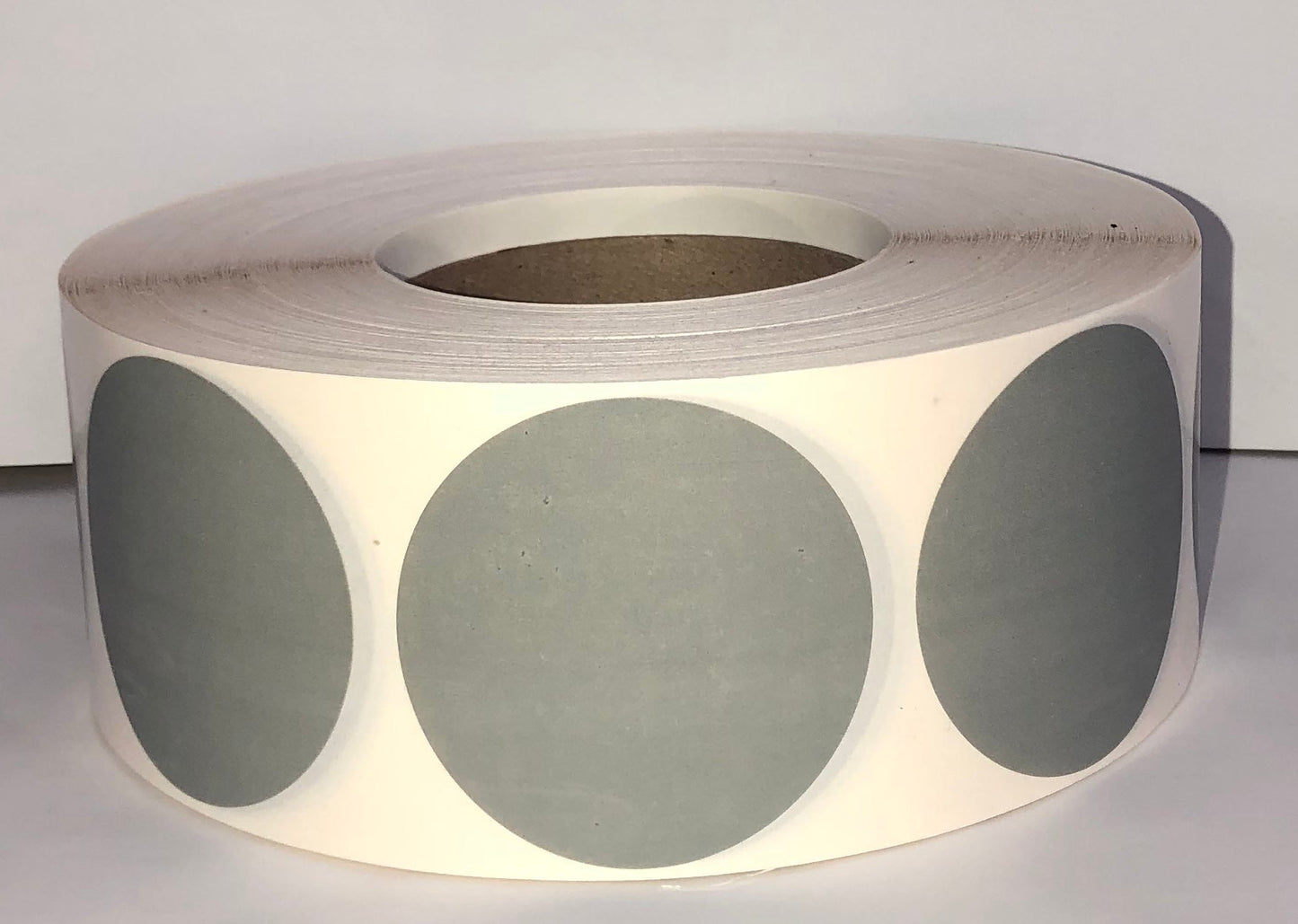 etiquettes-rive-sud,Étiquettes couleur rondes 2.5'' transfert thermique en rouleau sur core 3"