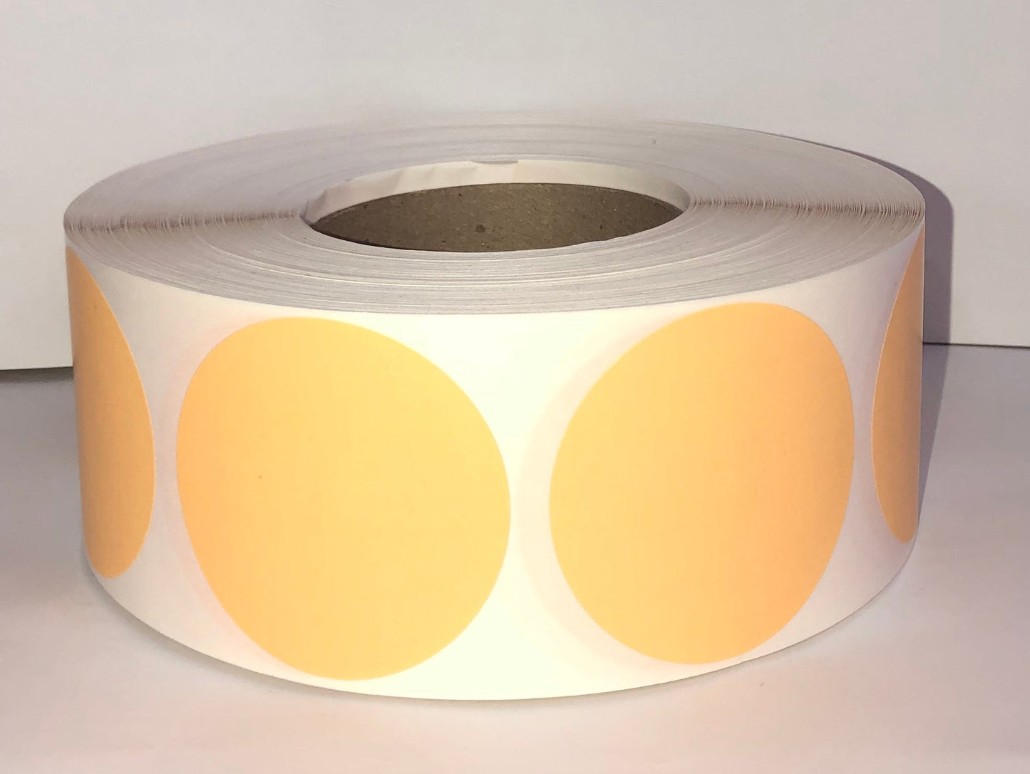etiquettes-rive-sud,Étiquettes couleur rondes 2.5'' transfert thermique en rouleau sur core 3"