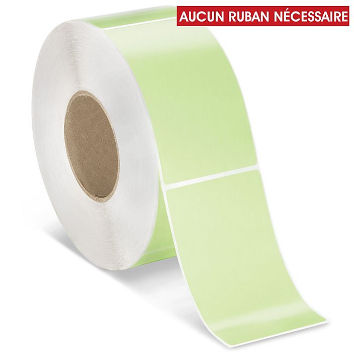 etiquettes-rive-sud,Étiquettes adhésives thermiques directes industrielles – 3 x 5 po - Coloré
