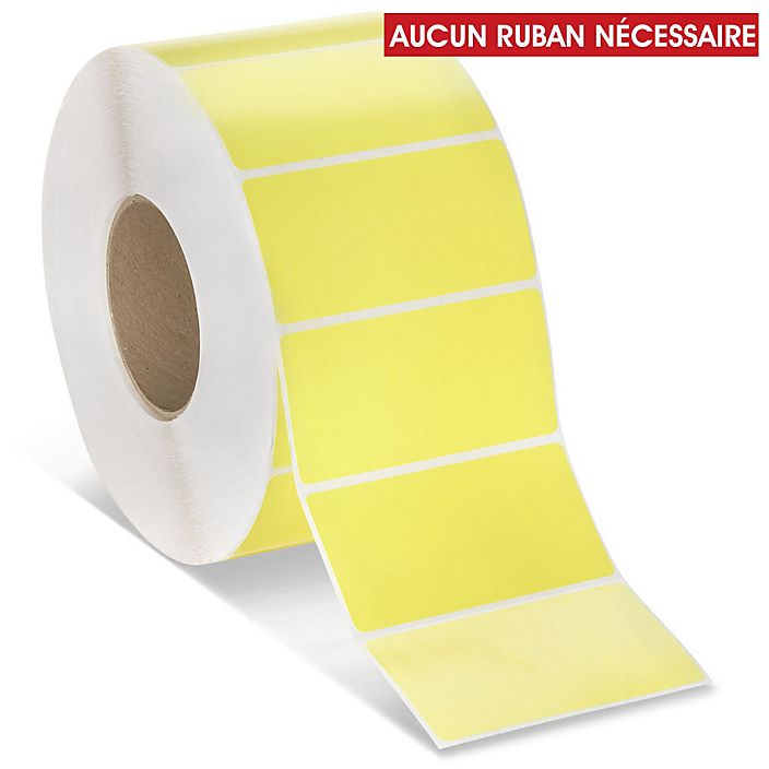 etiquettes-rive-sud,Étiquettes adhésives thermiques directes industrielles – 4 x 2 po - Coloré