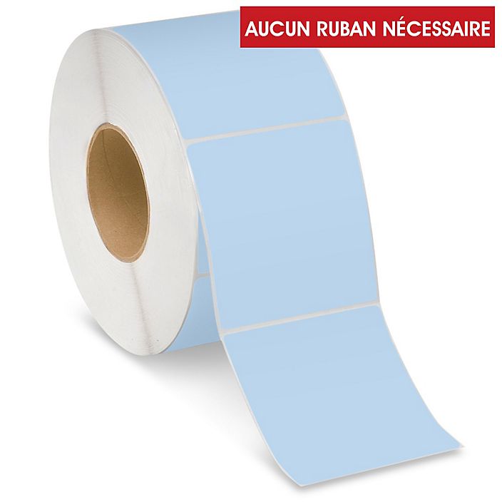 etiquettes-rive-sud,Étiquettes adhésives thermiques directes industrielles – 4 x 4 po - Coloré