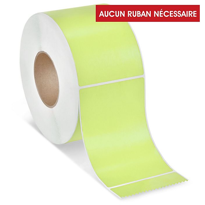 etiquettes-rive-sud,Étiquettes adhésives thermiques directes industrielles – 4 x 6 po - Coloré