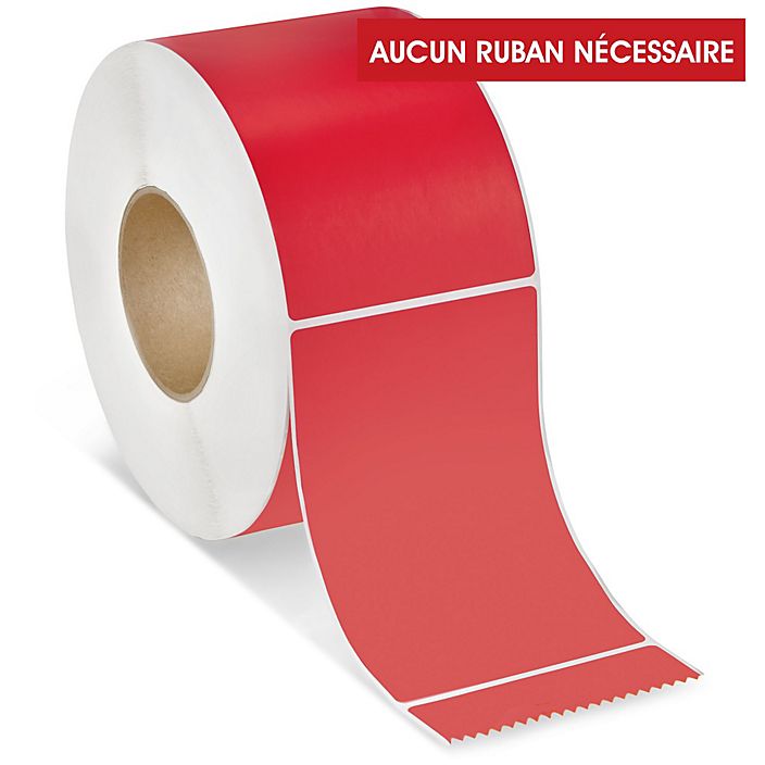 etiquettes-rive-sud,Étiquettes adhésives thermiques directes industrielles – 4 x 6 po - Coloré