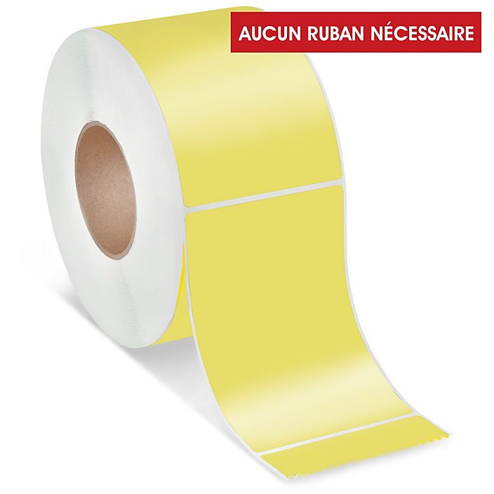 etiquettes-rive-sud,Étiquettes adhésives thermiques directes industrielles – 4 x 6 po - Coloré