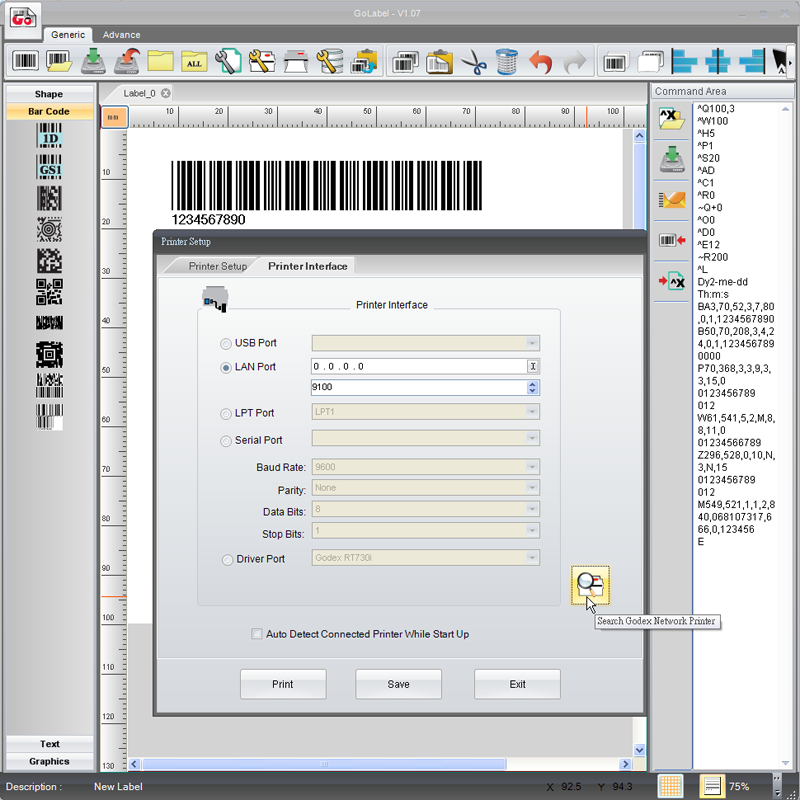 etiquettes-rive-sud,Imprimante industrielle Godex EZ2250i 4“ -
