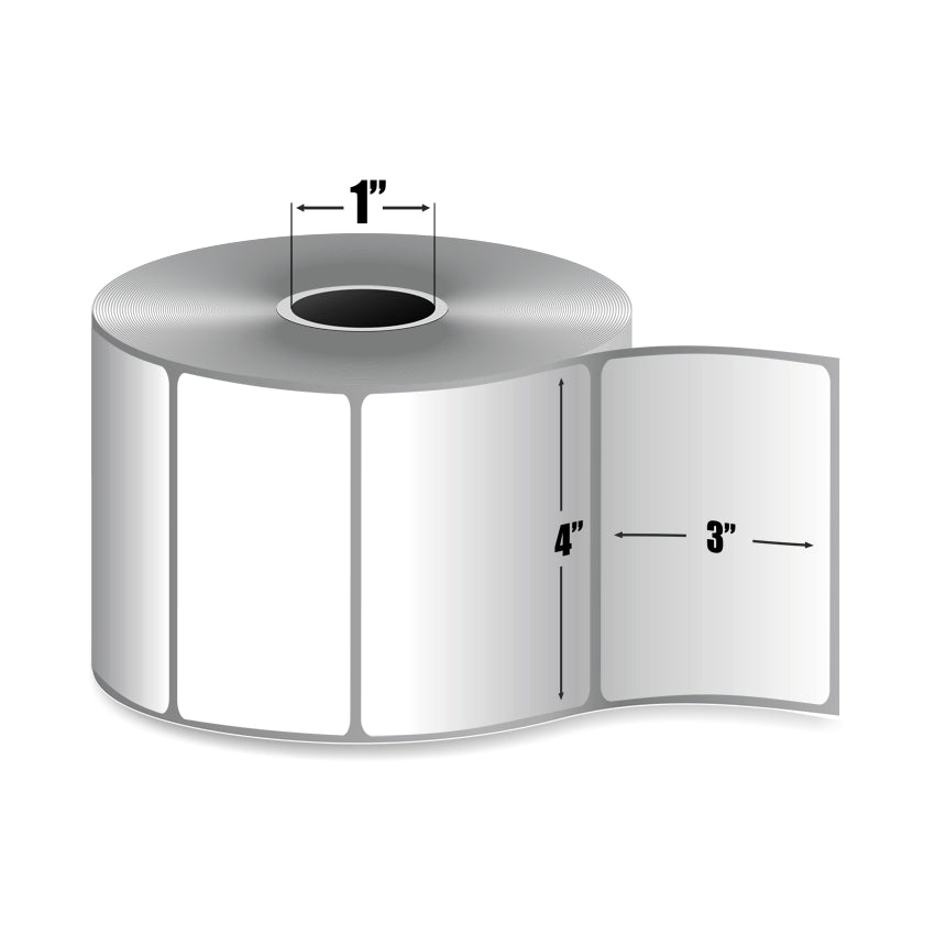 4" x 3" Étiquettes Thermique Zebra Z-Perform 2000D - 10010032 - Etiquettes Quebec