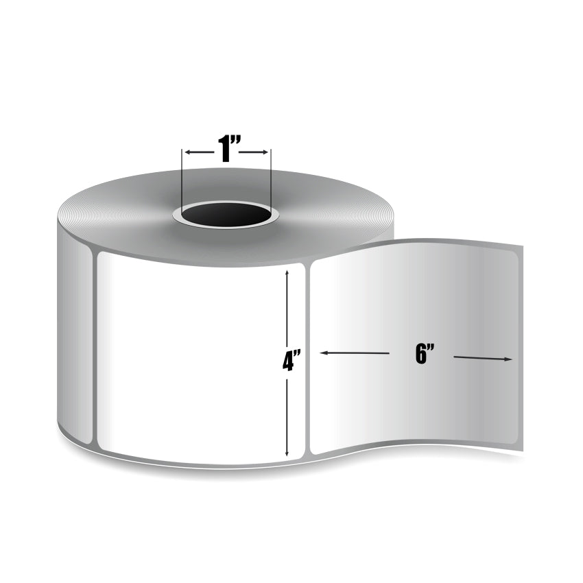 4" x 6" Étiquettes Thermique Zebra Z-Select 4000D - 10015347 - Etiquettes Quebec