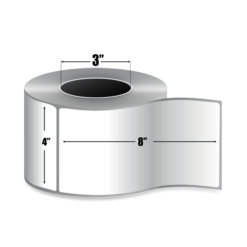 Zebra 4" x 8" Z-Select 4000T Label - 98963 - Etiquettes Quebec