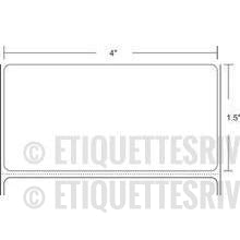 etiquettes-rive-sud,Zebra 4" x 1.5" Z-Select 4000T - 800274-155