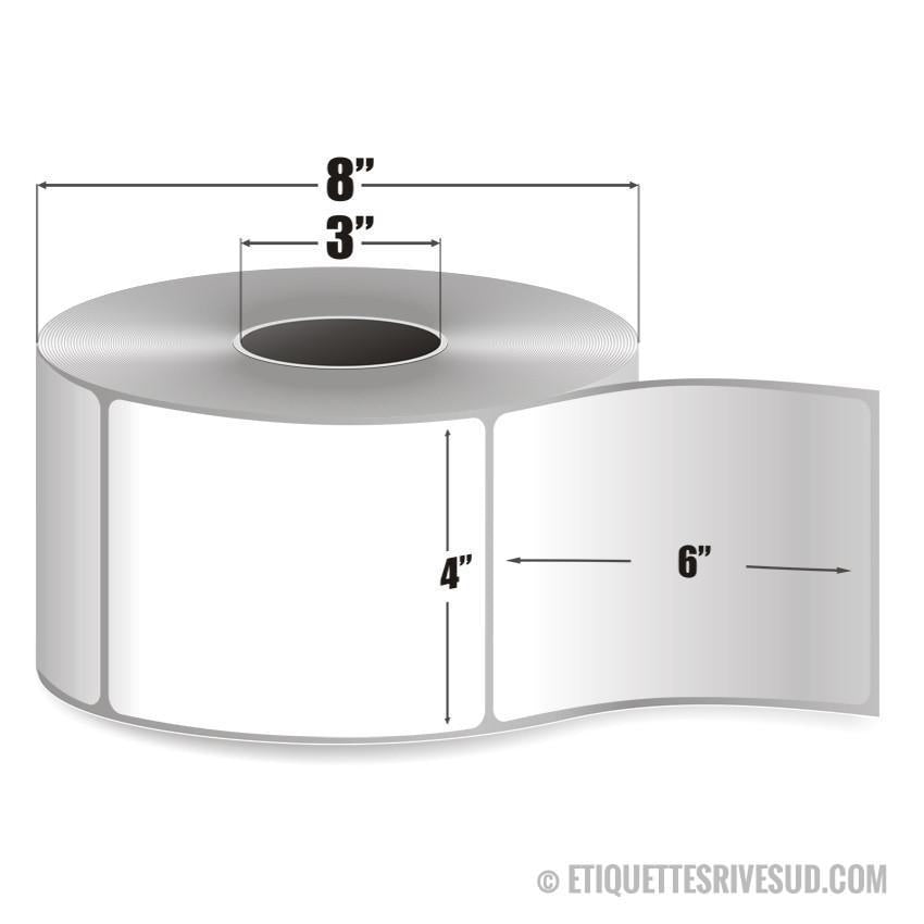 etiquettes-rive-sud,Zebra 4" x 6" PolyPro 4000T - 10008530