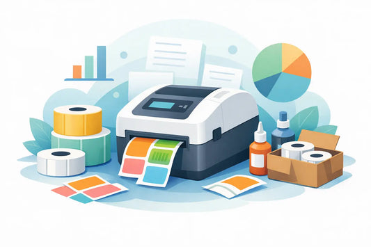 Étiquettes couleur pour imprimante de table