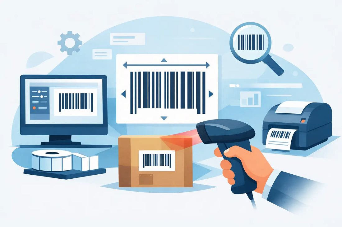 Configurer impression code-barres lisibles