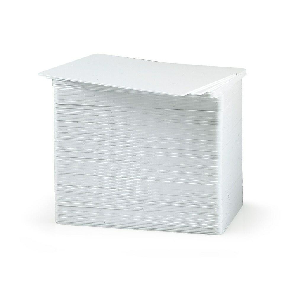 Evolis – 100 cartes épaisses, blanches - Etiquettes Quebec
