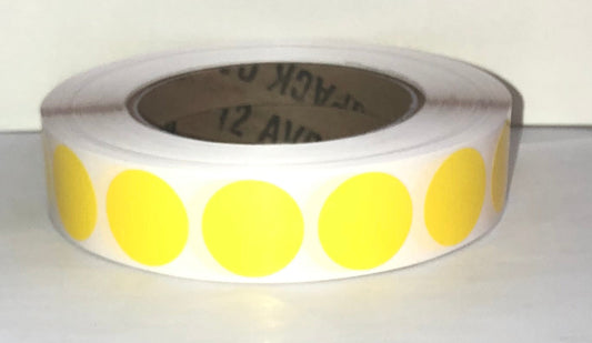 etiquettes-rive-sud,Étiquettes couleur rondes 1.0'' transfert thermique en rouleau sur core 3"