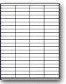 L-84 - 84 per sheet (.5" x 2.125") - Etiquettes Quebec