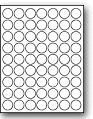 LC-1 - 63 per sheet (1" circle) - Etiquettes Quebec
