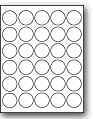 LC-1.5 - 30 per sheet (1.5" circle) - Etiquettes Quebec