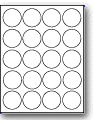 LC-1.9 - 20 per sheet (1.9" circle) - Etiquettes Quebec