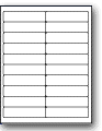 LD-20 - 20 per sheet (1" x 4") - Etiquettes Quebec