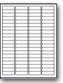 LD-80 - 80 per sheet (.5" x 1.75") - Etiquettes Quebec