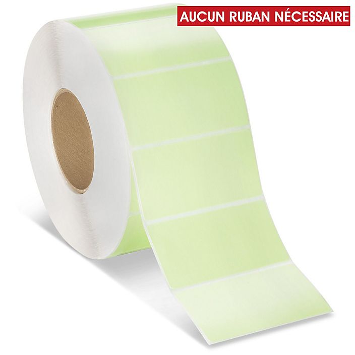 etiquettes-rive-sud,Étiquettes adhésives thermiques directes industrielles – 4 x 3 po - Coloré