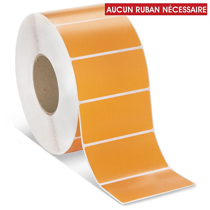 etiquettes-rive-sud,Étiquettes adhésives thermiques directes industrielles – 4 x 3 po - Coloré